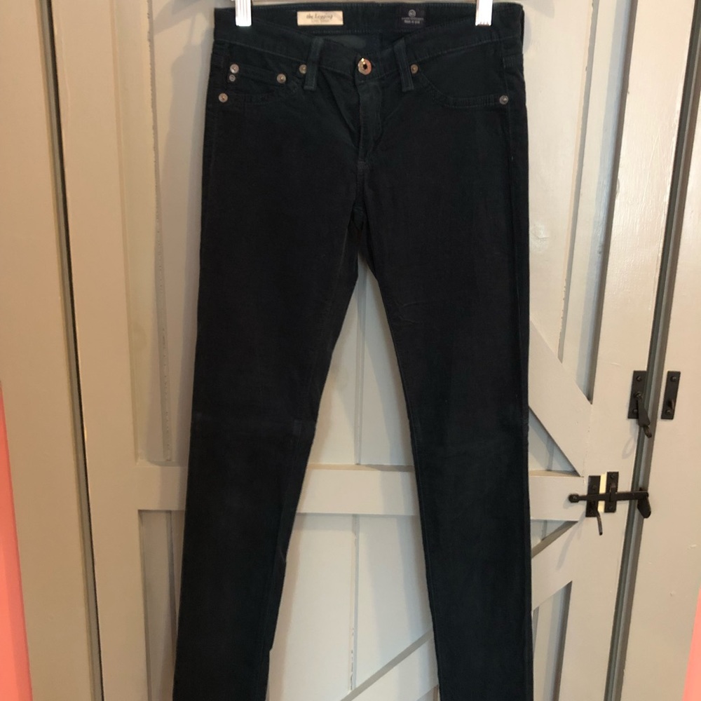 AG teal corduroy pants